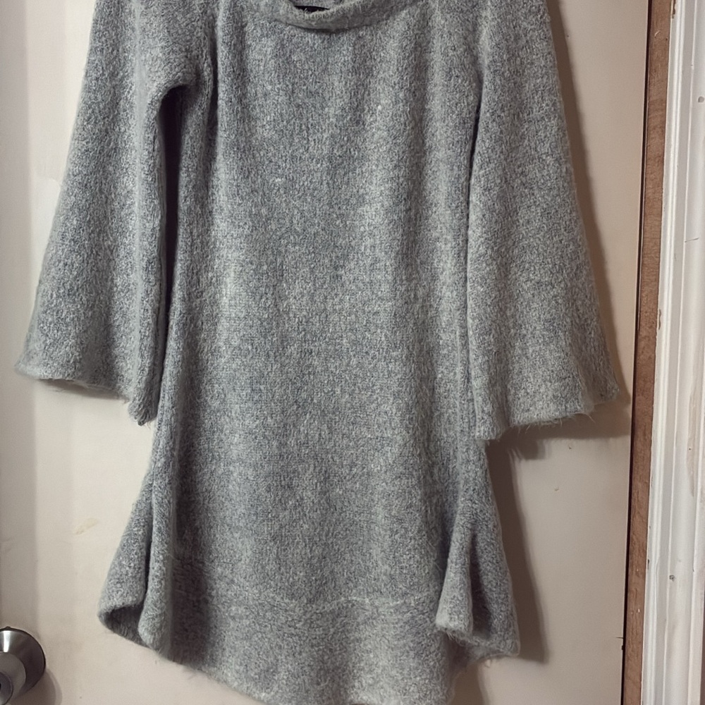 Cozy Gray Cowlneck Sweater Tunic